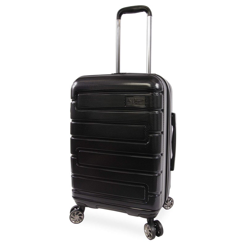 ORIGINAL PENGUIN Crimson 21" Hardside Carry-on Spinner Luggage, Telescoping Handles, Black, One Size - Image 2